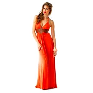 Sky | Vintage Y2K Hidalia Maxi Dress In Red
